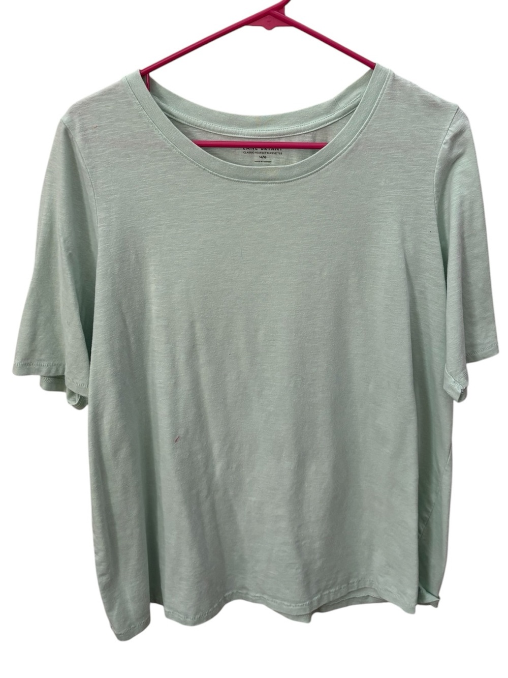 Lane Bryant Classic Perfect Sleeve Tee Mint Green Size 14/16
